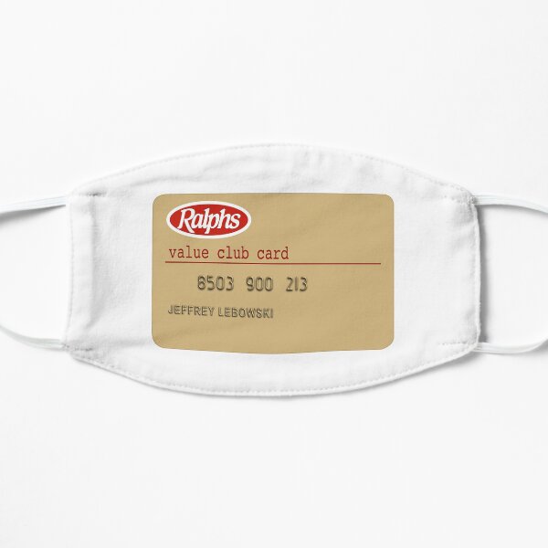 Die Big Lebowski Value Club Karte Flache Maske