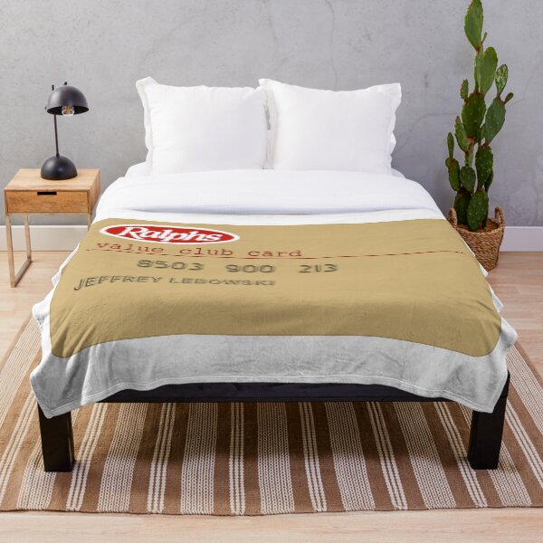 The Big Lebowski value club card Throw Blanket