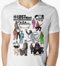 Lost Dharma Looney Bin Men's V-Neck T-Shirt