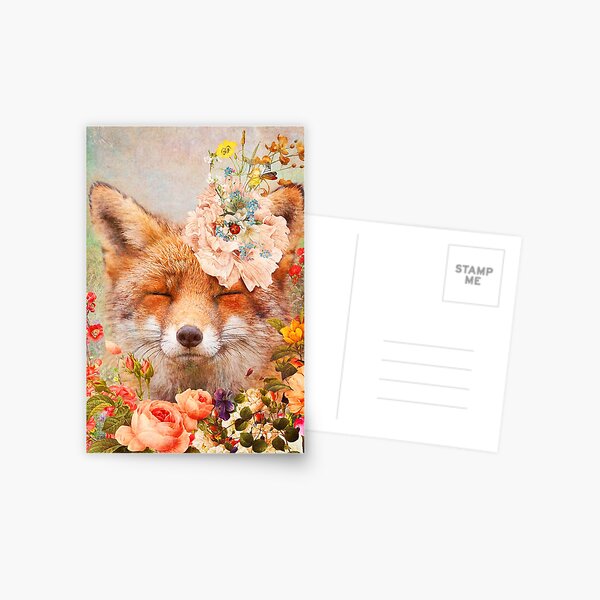 Happy Fox Postcard
