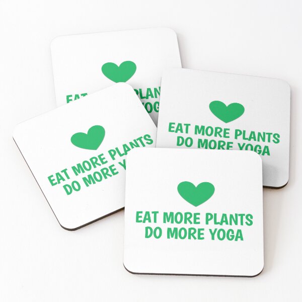 Item preview, eat more plants do more yoga designed and sold by introvertcafe.