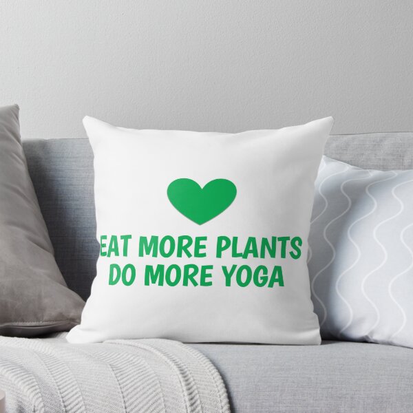 Item preview, eat more plants do more yoga designed and sold by introvertcafe.