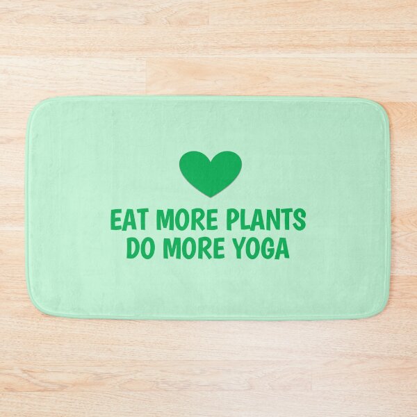 Item preview, eat more plants do more yoga designed and sold by introvertcafe.
