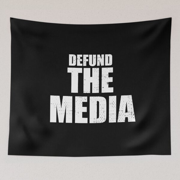 Aperçu de l'œuvre Defund The Media Mask créée et vendue par Dearpeople.