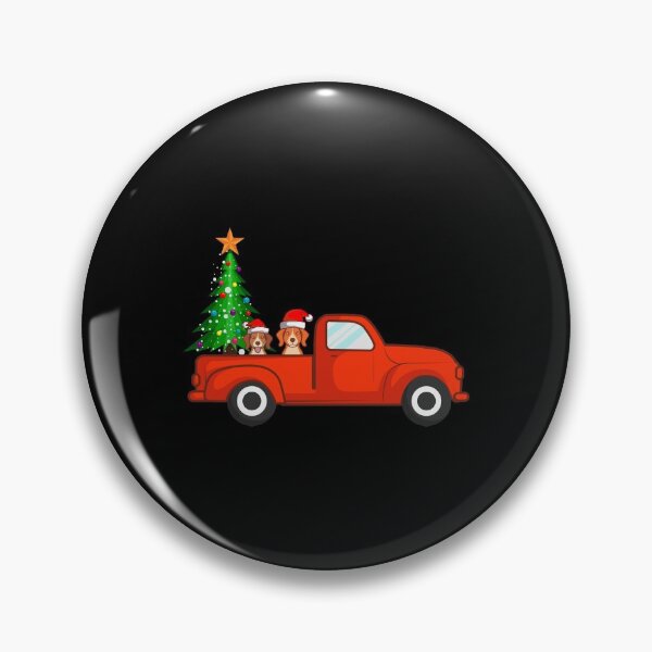 Item preview, Beagle Dogs Ride Red Truck Christmas Funny Navidad designed and sold by Mc-R.