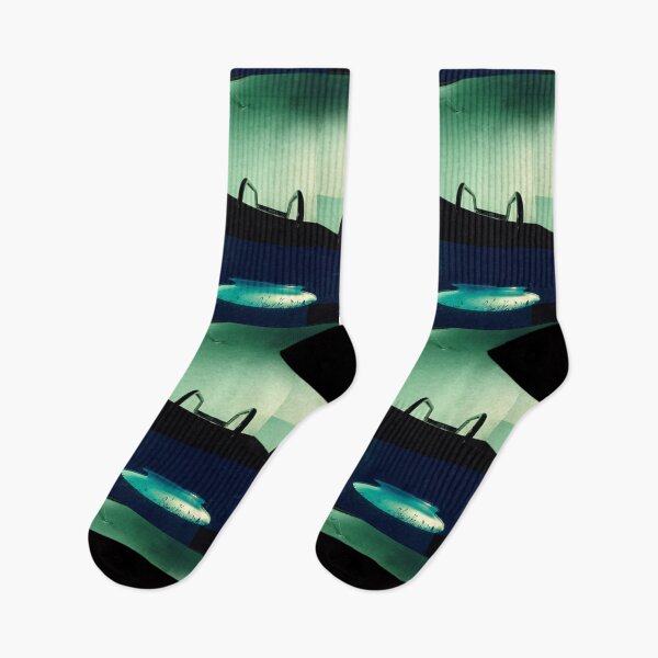 Item preview, Spooky Summer Pool at Night Collage designed and sold by makarmusic.