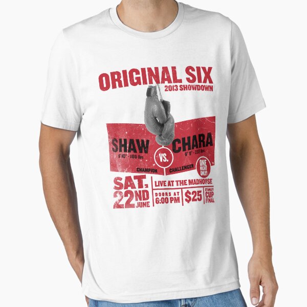 Blackhawks Shaw VS. Chara retro boxing flyer shirt. Essential T-Shirt