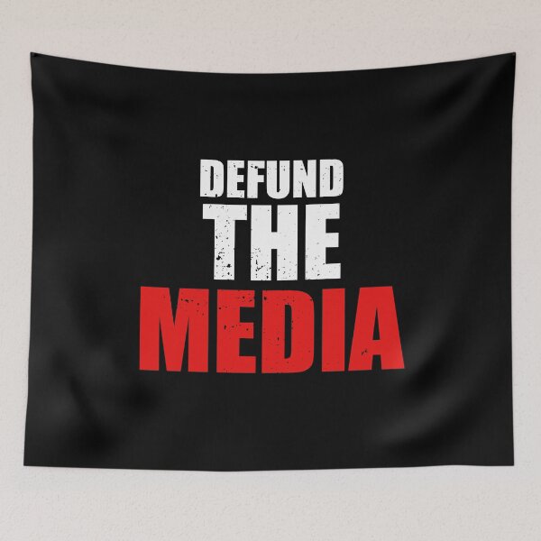 Aperçu de l'œuvre Defund The Media Mask créée et vendue par Dearpeople.