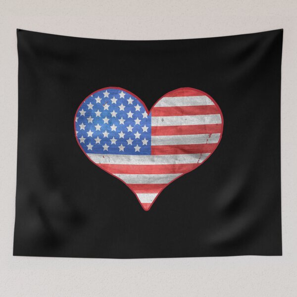 Item preview, American Flag Heart designed and sold by flippinsg.