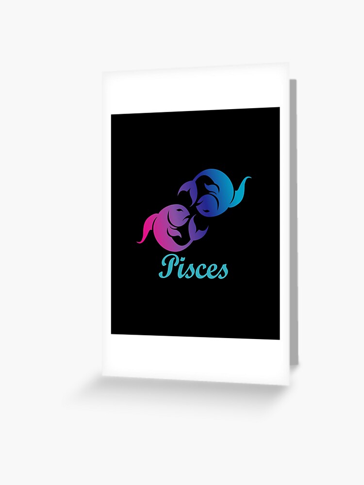 Pisces Water Sign Graphic Zodiac Birthday Gift Idea Horoscope