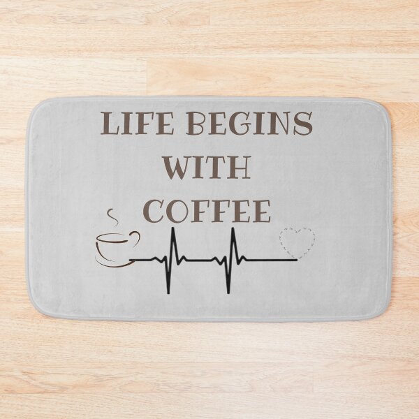 Item preview, Life begins with coffee designed and sold by Monkey204.