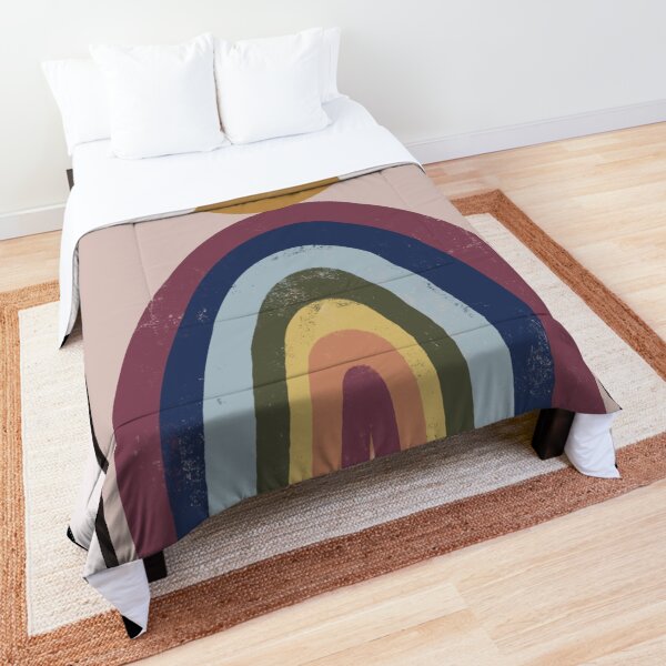 Boho Rainbow face mask Comforter