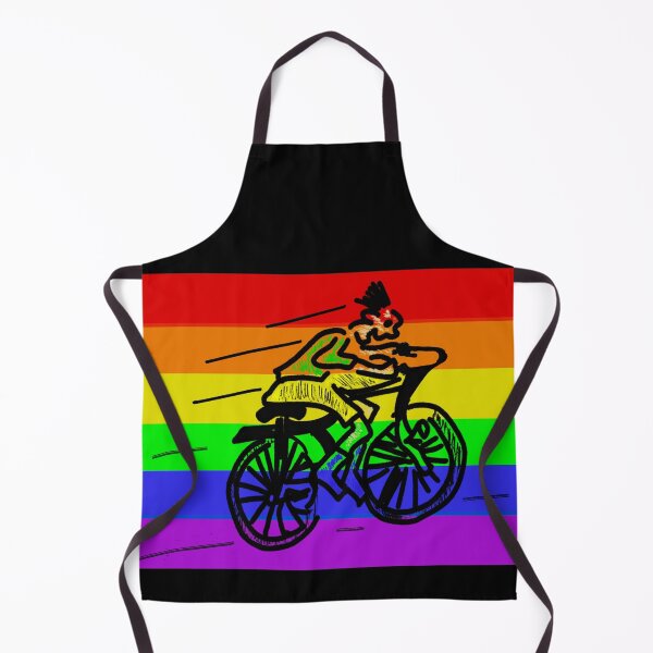 Item preview, Rainbow Pride Bike (Black Background) - LGBTQ+ designed and sold by Anaquin.