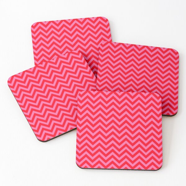 Item preview, Pink and Red Chevron Stripes  designed and sold by OneThreeSix.