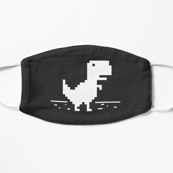 Chrome t-rex Flat Mask