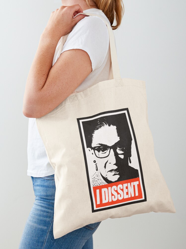 Rbg i dissent online tote bag