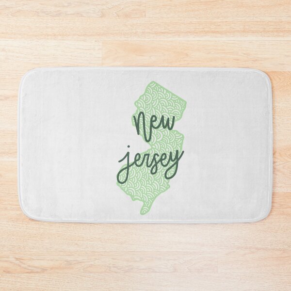 Item preview, New Jersey Wavy Cursive State Outline designed and sold by carwalker13.