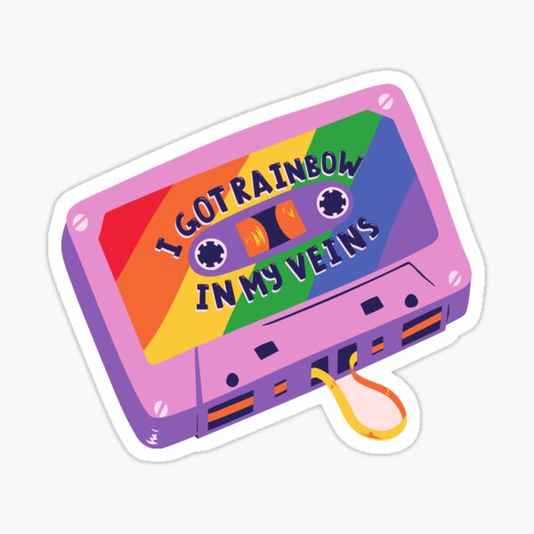 I Got Rainbow In My Veins- Pride Collection Sticker