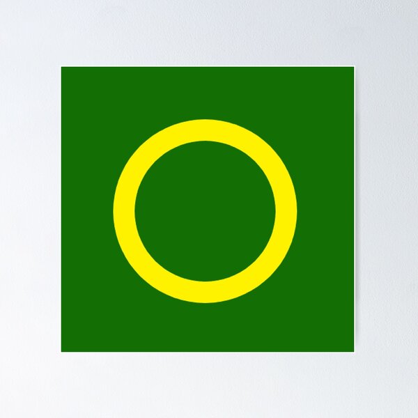 Item preview, yellow circle green background designed and sold by miaterinka.