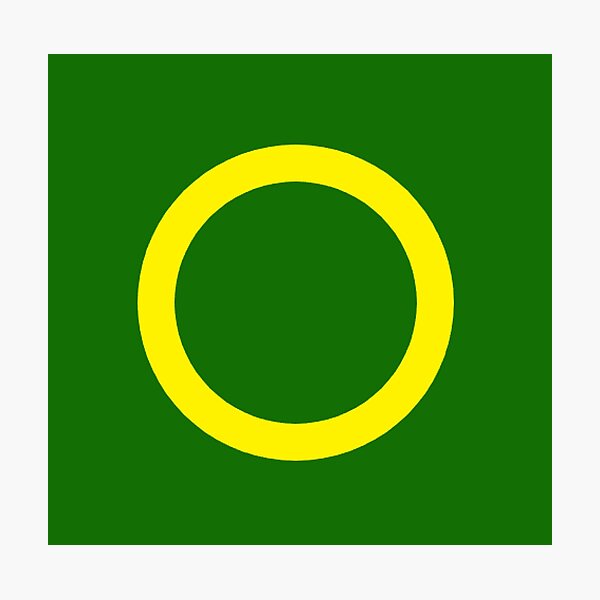Item preview, yellow circle green background designed and sold by miaterinka.