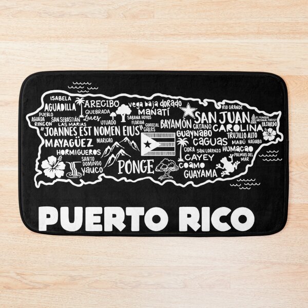 Item preview, Puerto Rico Map  designed and sold by fiberandgloss.