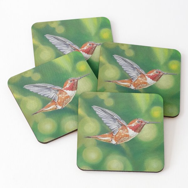 Item preview, Rufous Hummingbird Painting designed and sold by Emily Bickell.