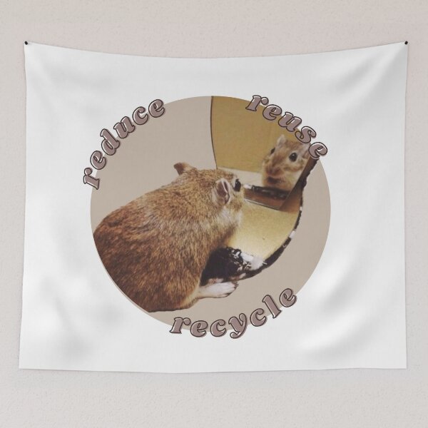 Item preview, Gerbil Reduce Reuse Recycle designed and sold by spookygals.