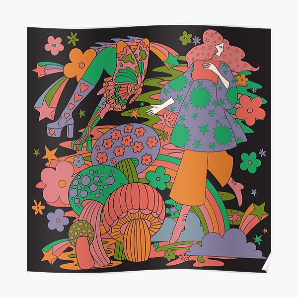 Psychedelic Pattern Poster