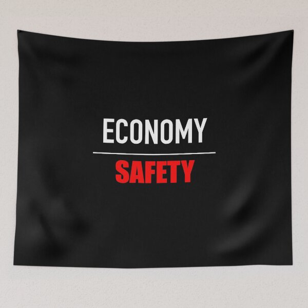 Item preview, Economy Over Safety Mask designed and sold by Dearpeople.