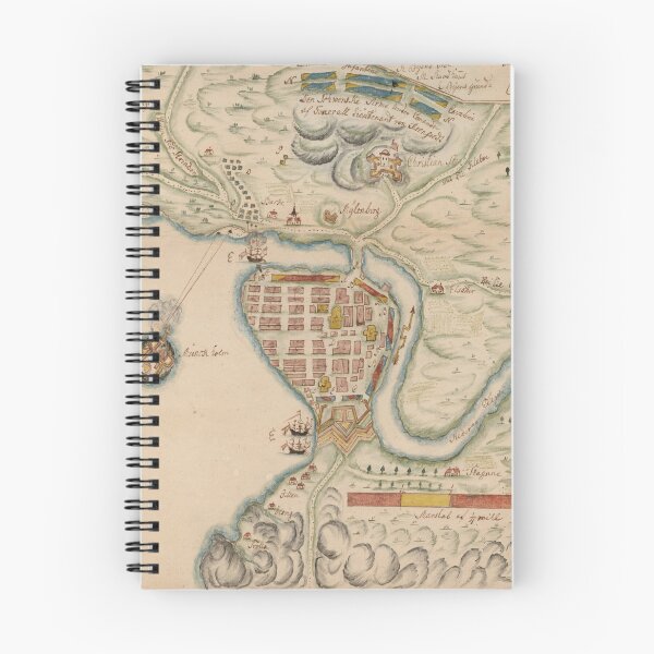Item preview, Vintage Map of Trondheim Norway (1718) designed and sold by BravuraMedia.