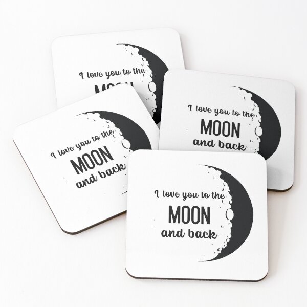 Item preview, I love you to the moon and back  designed and sold by TheSelfLoveClub.