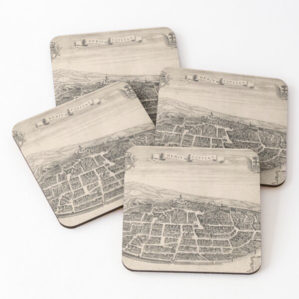Item preview, Vintage Map of Chieri Italy (1697) designed and sold by BravuraMedia.
