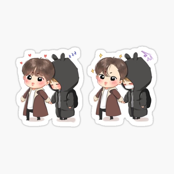 BTS Airport Fashion No Face Waterproof Sticker 