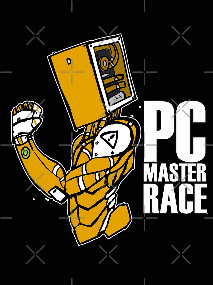Thumbnail 4 of 4, Relaxed T-Shirt, PC MASTER RACE ROBOT designed and sold by TheHALOWORKSHOP.