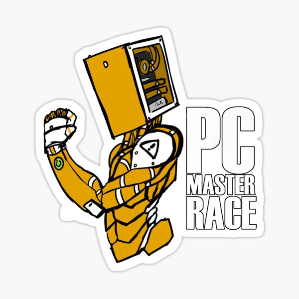 PC MASTER RACE ROBOT Sticker