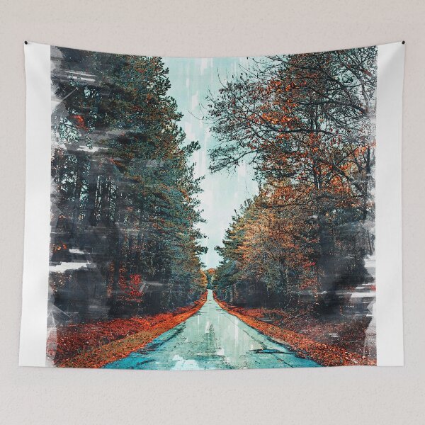 Item preview, Foresty Straight Road - For Travelers designed and sold by ColortrixArt.