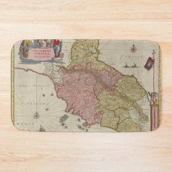Item preview, Vintage Map of Tuscany Italy (1665) designed and sold by BravuraMedia.