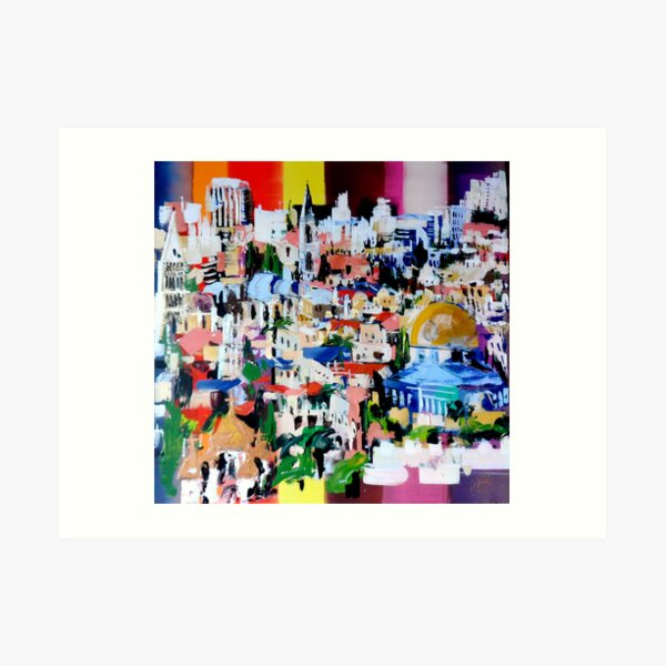 Jerusalem City painting Art Print