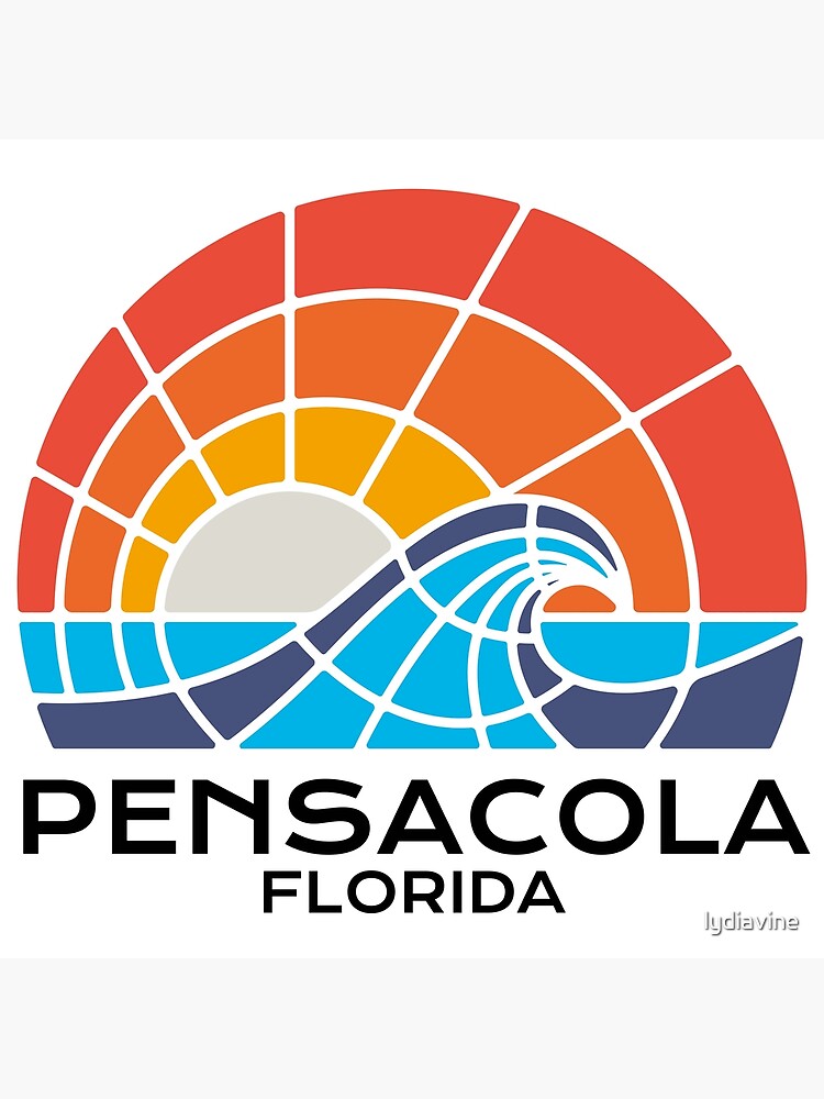 "Pensacola Beach Florida Wave" Poster for Sale by lydiavine Redbubble