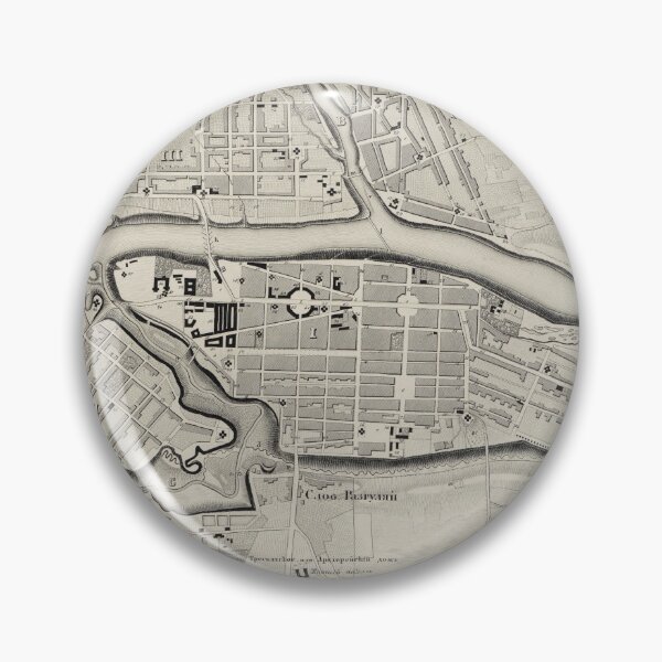Item preview, Vintage Map of Tver Russia (1845) designed and sold by BravuraMedia.