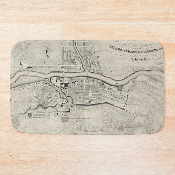 Item preview, Vintage Map of Tver Russia (1845) designed and sold by BravuraMedia.