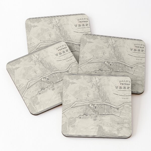 Item preview, Vintage Map of Tver Russia (1845) designed and sold by BravuraMedia.