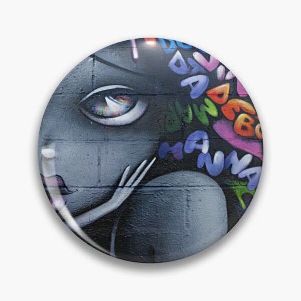 Item preview, Urban Grafitti Street Art Pretty Girl designed and sold by museprettywords.