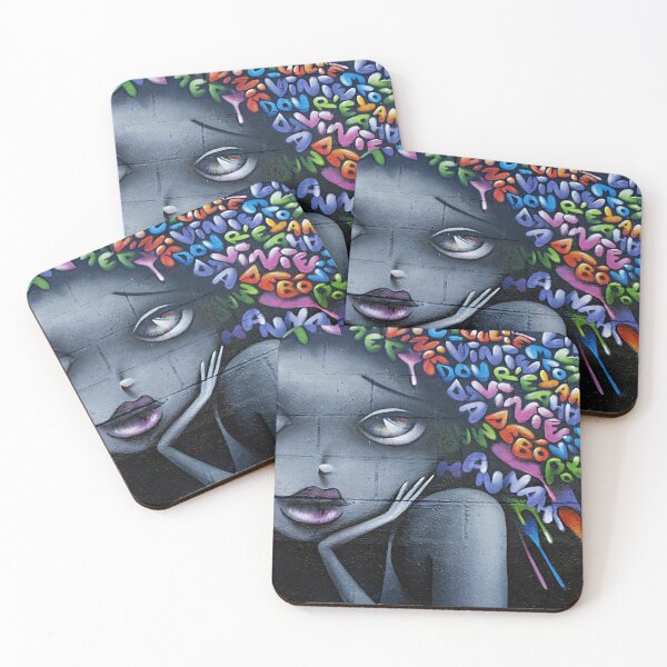 Item preview, Urban Grafitti Street Art Pretty Girl designed and sold by museprettywords.