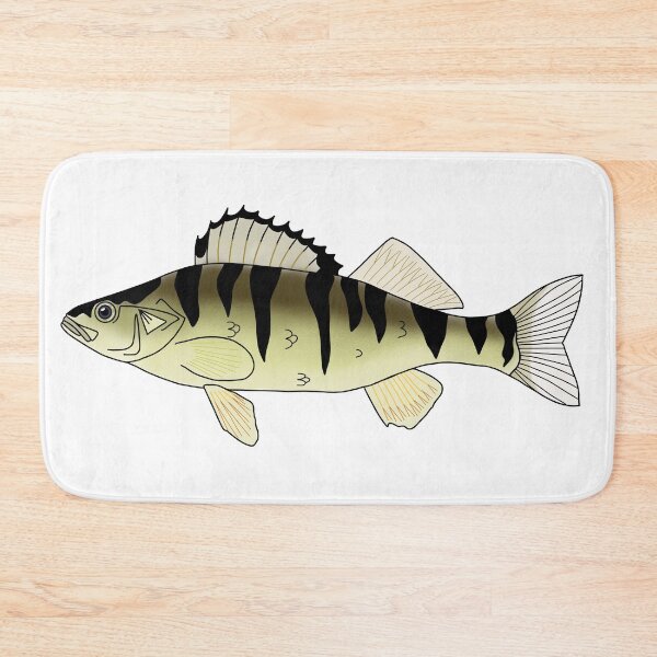 Item preview, Yellow Perch Fresh water cartoon fish! designed and sold by Sophie0854.