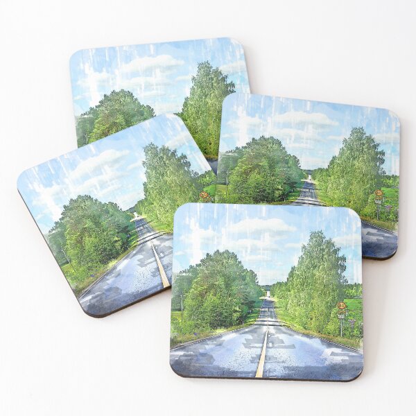 Item preview, Straight Road Sulkava Finland - For Travelers designed and sold by ColortrixArt.