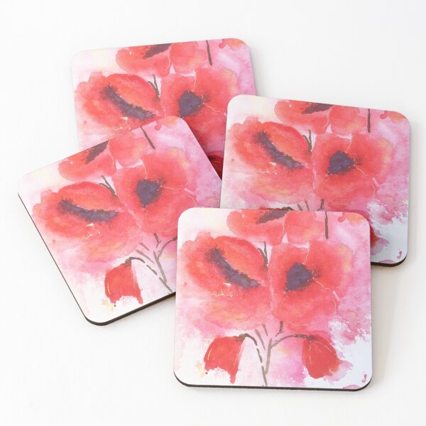 Item preview, Abstract Poppies designed and sold by ArtbySophia.