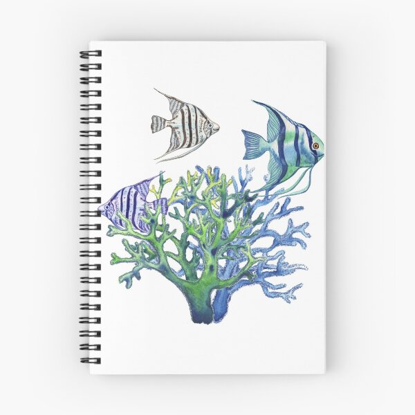 Item preview, Angelfish in Corals Watercolor designed and sold by Irina Sztukowski.