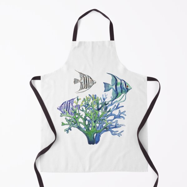 Item preview, Angelfish in Corals Watercolor designed and sold by Irina Sztukowski.