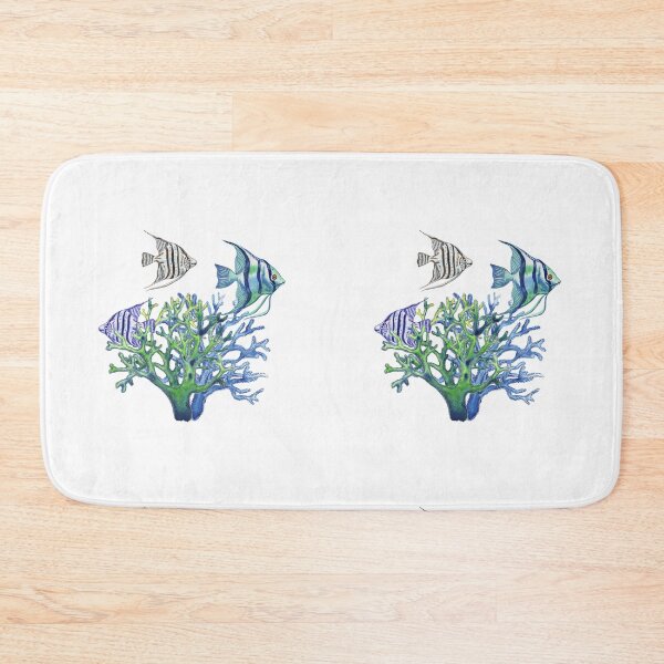 Item preview, Angelfish in Corals Watercolor designed and sold by Irina Sztukowski.
